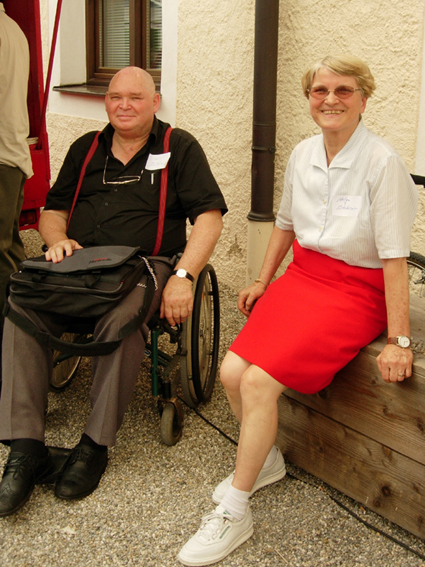 Peter Rubin mit Helga Schlosser